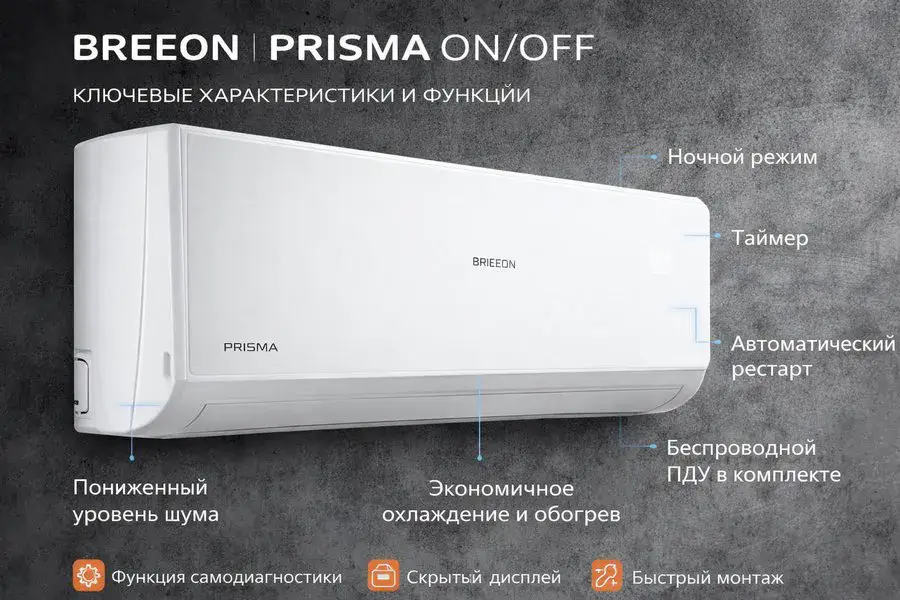 Кондиционер Breeon Prisma